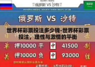 世界杯彩票投注多少钱-世界杯彩票投注，理性与激情的平衡