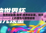 世界杯彩票 知乎-世界杯彩票，知乎上的理性与激情碰撞