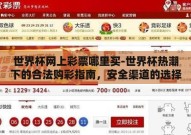 世界杯网上彩票哪里买-世界杯热潮下的合法购彩指南，安全渠道的选择与注意事项