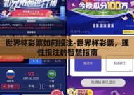 世界杯彩票如何投注-世界杯彩票，理性投注的智慧指南