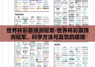 世界杯彩票预测冠军-世界杯彩票预测冠军，科学方法与直觉的碰撞