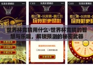 世界杯竞猜用什么-世界杯竞猜的智慧与乐趣，解锁预测的秘密武器
