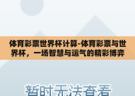 体育彩票世界杯计算-体育彩票与世界杯，一场智慧与运气的精彩博弈