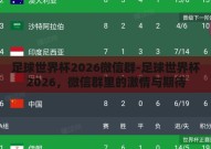足球世界杯2026微信群-足球世界杯2026，微信群里的激情与期待