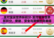 支付宝买世界杯积分-支付宝购世界杯积分，便捷、安全与激情的完美结合