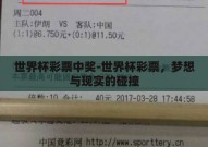 世界杯彩票中奖-世界杯彩票，梦想与现实的碰撞