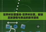 世界杯彩票查询-世界杯彩票，解锁足球激情与幸运的数字游戏