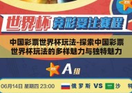 中国彩票世界杯玩法-探索中国彩票世界杯玩法的多样魅力与独特魅力