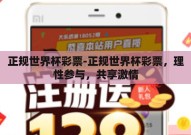 正规世界杯彩票-正规世界杯彩票，理性参与，共享激情
