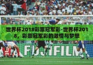 世界杯2018彩票冠军彩-世界杯2018，彩票冠军彩的激情与梦想