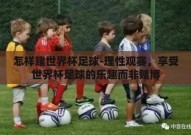 怎样赌世界杯足球-理性观赛，享受世界杯足球的乐趣而非赌博