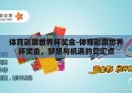 体育彩票世界杯奖金-体育彩票世界杯奖金，梦想与机遇的交汇点