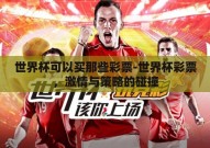 世界杯可以买那些彩票-世界杯彩票，激情与策略的碰撞