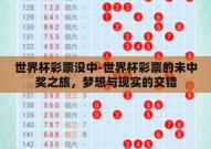 世界杯彩票没中-世界杯彩票的未中奖之旅，梦想与现实的交错