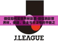 微信如何买世界杯彩票-微信购彩世界杯，便捷、安全与合法性的平衡之道