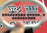 世界杯买彩票在哪买-世界杯狂欢，合法途径购买彩票指南