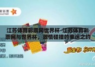 江苏体育彩票网世界杯-江苏体育彩票网与世界杯，激情碰撞的幸运之约