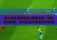 怎么赌世界杯的球-理性观赛，拒绝非法赌博，如何正确享受世界杯的激情与乐趣
