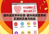 国外买世界杯彩票-国外购买世界杯彩票的乐趣与挑战