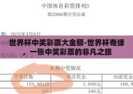 世界杯中奖彩票大金额-世界杯奇缘，一张中奖彩票的非凡之旅