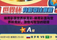 体育彩票世界杯竞彩-体育彩票与世界杯竞彩，激情与智慧的碰撞
