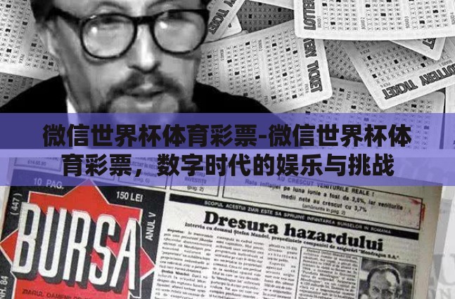 微信世界杯体育彩票-微信世界杯体育彩票，数字时代的娱乐与挑战