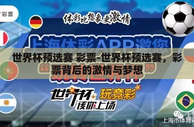 世界杯预选赛 彩票-世界杯预选赛，彩票背后的激情与梦想
