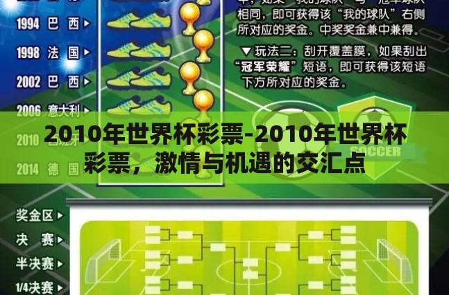 2010年世界杯彩票-2010年世界杯彩票，激情与机遇的交汇点