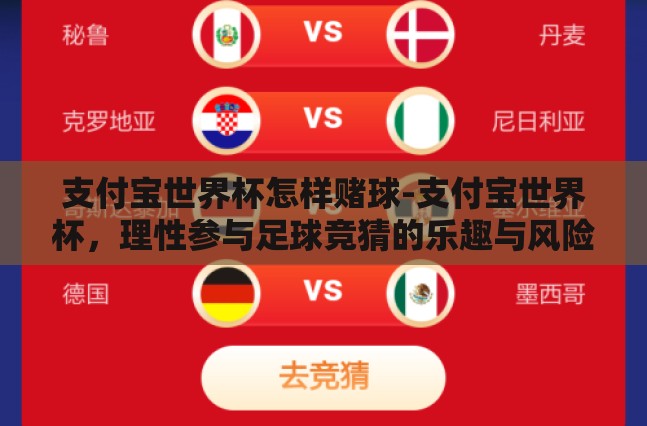 支付宝世界杯怎样赌球-支付宝世界杯，理性参与足球竞猜的乐趣与风险