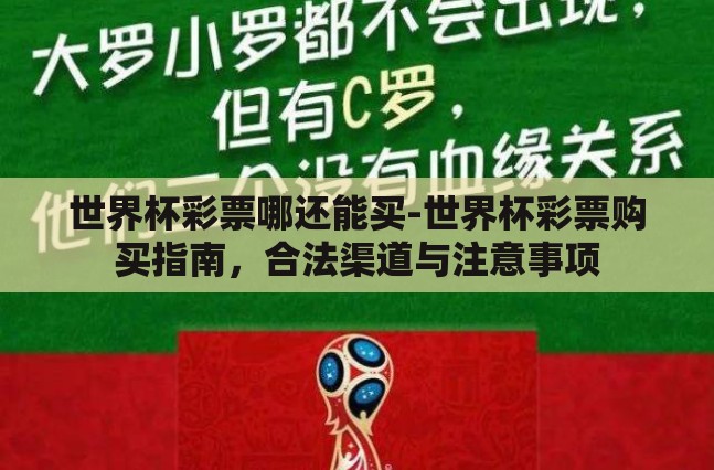 世界杯彩票哪还能买-世界杯彩票购买指南,合法渠道与注意事项 世界杯彩票哪还能买-世界杯彩票购买指南,合法渠道与注意事项