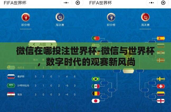 微信在哪投注世界杯-微信与世界杯,数字时代的观赛新风尚 微信在哪投注世界杯-微信与世界杯,数字时代的观赛新风尚