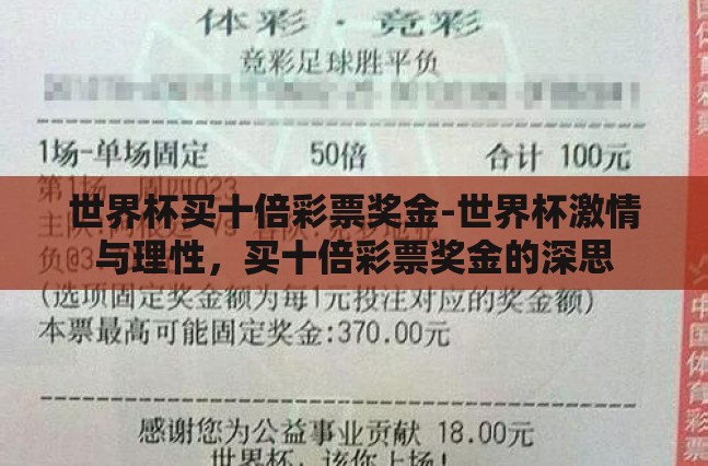 世界杯买十倍彩票奖金-世界杯激情与理性,买十倍彩票奖金的深思 世界杯买十倍彩票奖金-世界杯激情与理性,买十倍彩票奖金的深思
