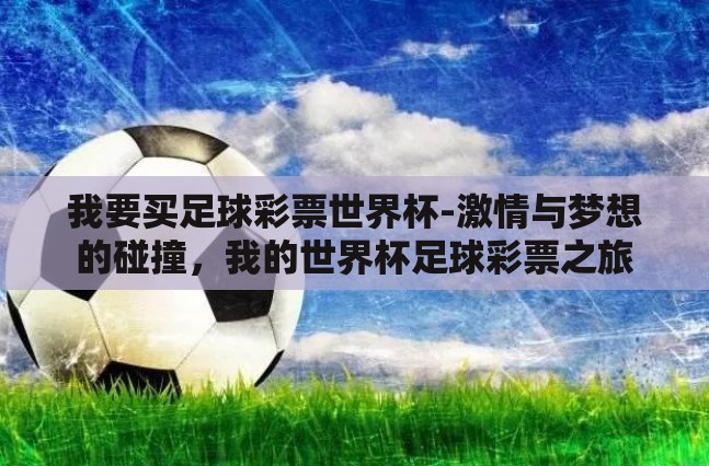 我要买足球彩票世界杯-激情与梦想的碰撞，我的世界杯足球彩票之旅