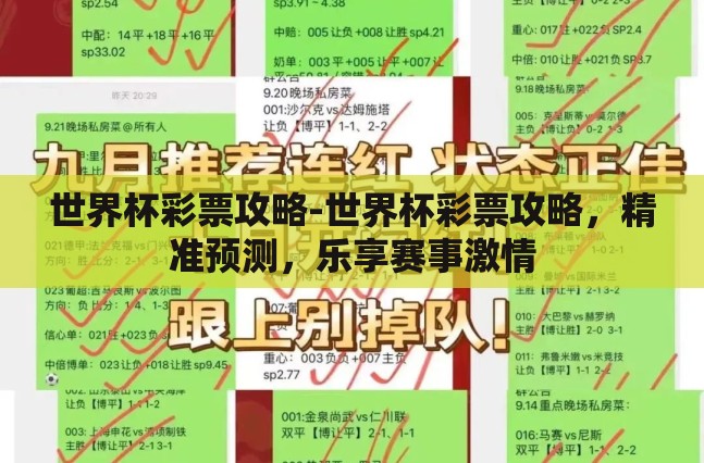 世界杯彩票攻略-世界杯彩票攻略，精准预测，乐享赛事激情
