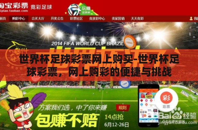 世界杯足球彩票网上购买-世界杯足球彩票，网上购彩的便捷与挑战